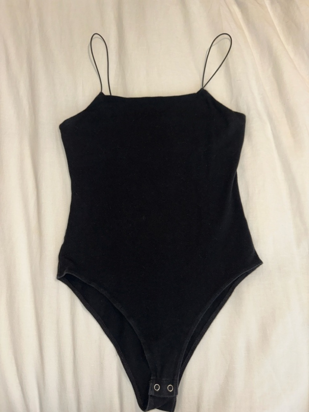 wild fable Black Spaghetti-Strap Kids Bodysuit